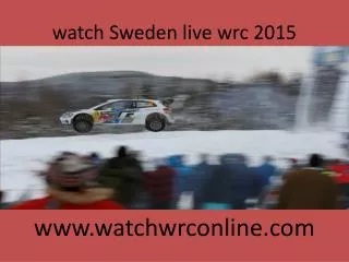 watch Sweden live wrc 2015