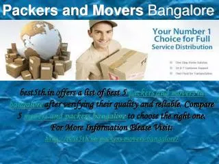 movers and packers bangalore