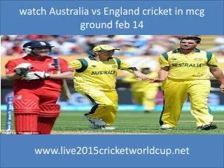 watch Australia vs England cricket in mcg ground feb 14