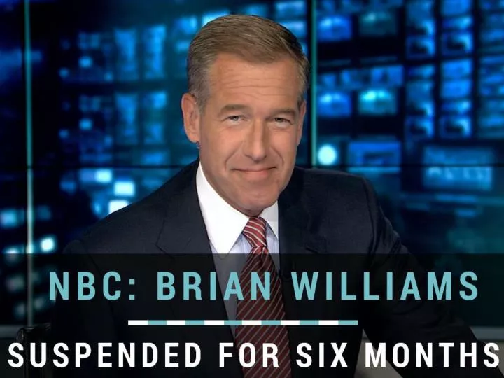 nbc brian williams suspended for six months