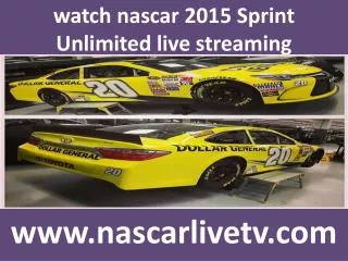 Watch Sprint Unlimited at Daytona race 14 Feb 2015 live