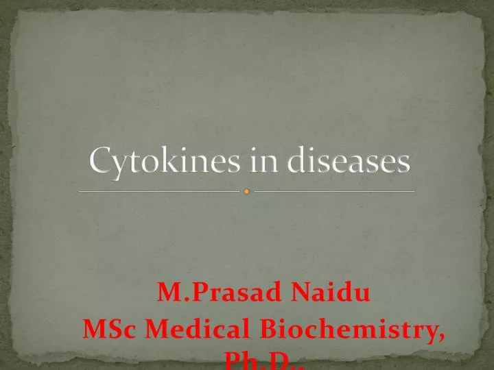 cytokines in diseases