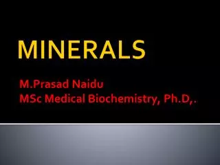 m prasad naidu msc medical biochemistry ph d