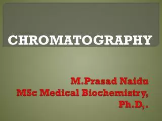 CHROMATOGRAPHY