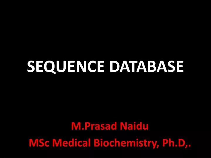 sequence database