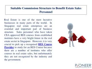 Suitable Commission Structure to Benefit Estate Sales Person