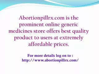 Purchase Cytotec online at best prices