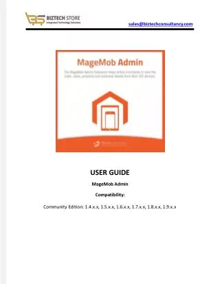 MageMob Admin Extension - User Guide