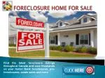 Foreclosure Home for Sale - slide 1