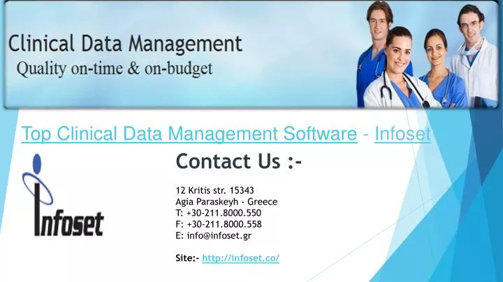 top clinical data management software infoset