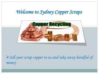 Copper Recycling Company - Sydney Copper