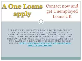 Fastest Cash with Unsecured Unemployed Loans