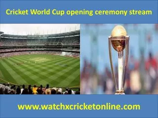 Cricket World Cup stream
