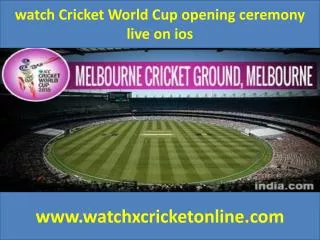 watch Cricket World Cup live on ios