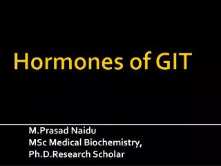 GIT HORMONES