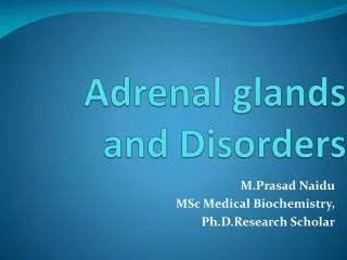 adrenal glands and disorders