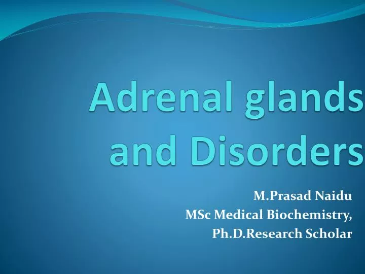 adrenal glands and disorders