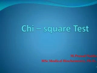 CHI SQUARE TEST