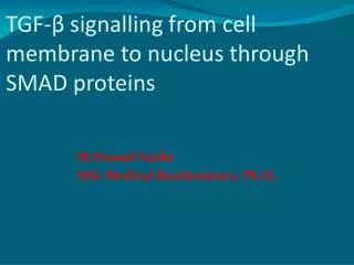 TGF-? signalling from cell