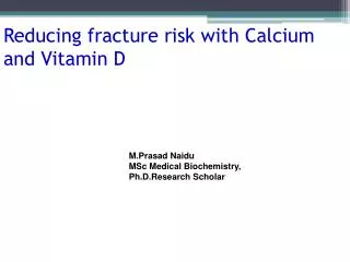 VITAMIN-D AND CALCIUM