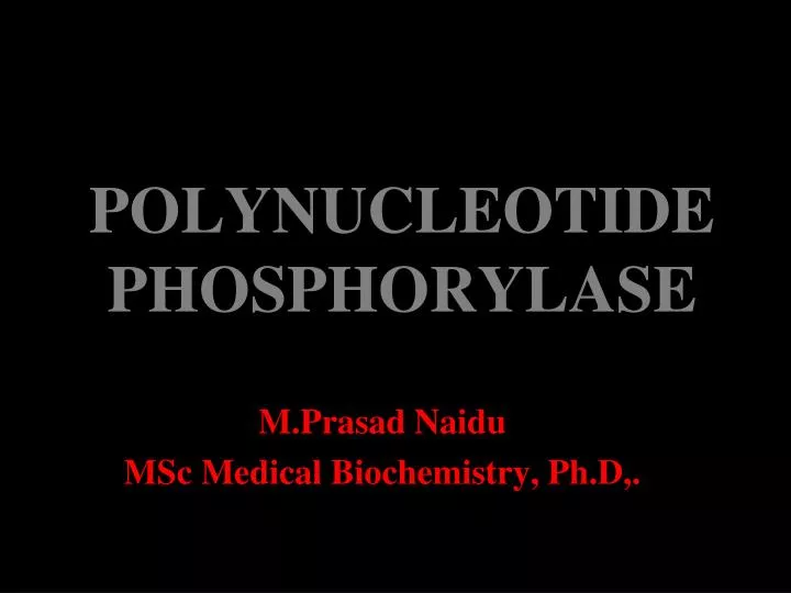 polynucleotide phosphorylase