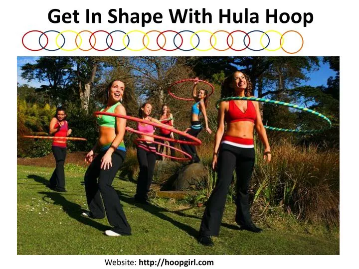 get in shape with hula hoop