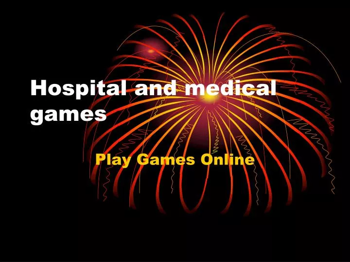 hospital and medical games