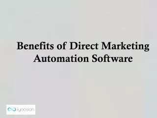 Benefits of Direct Marketing Automation Software