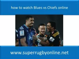Live Super Rugby Blues vs Chiefs