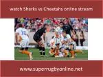 Sharks rugby Live on TV