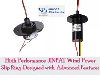 High Performance JINPAT Wind Power Slip Ring
