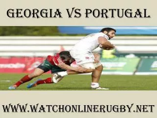 watch Georgia vs Portugal live rugby match