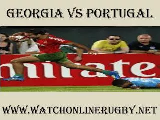 watch Georgia vs Portugal live rugby