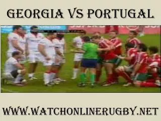 watch rugby Georgia vs Portugal live stream
