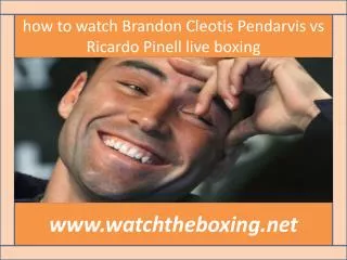 boxing Ricardo Pinell vs Cleotis Pendarvis live coverage