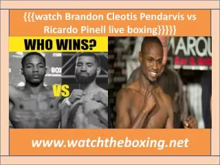 live boxing fight Ricardo Pinell vs Cleotis Pendarvis online