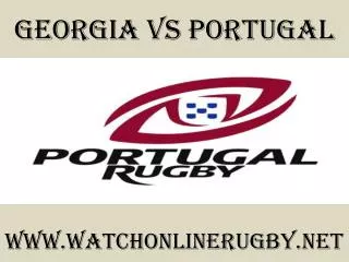 watch Georgia vs Portugal online rugby match