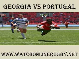 2015 Georgia vs Portugal live rugby match