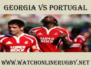 watch Georgia vs Portugal online rugby 2015