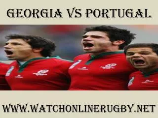 Georgia vs Portugal Six Nations