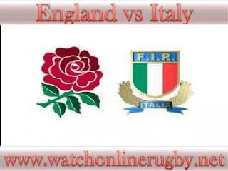watch Rugby England vs Italy stream