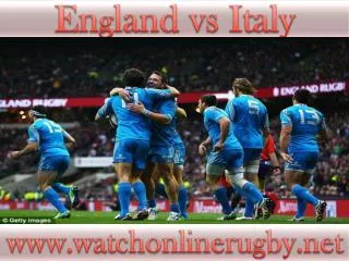 England vs Italy live rugby