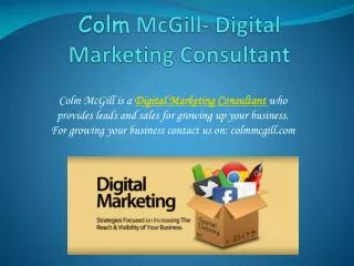 Digital Marketing Consultant- A smart way to get more busine