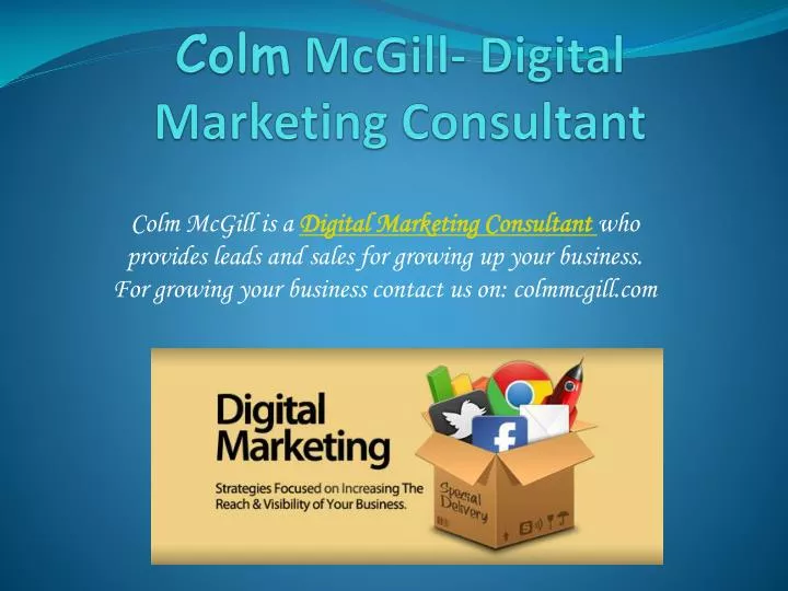 c olm mcgill digital marketing consultant