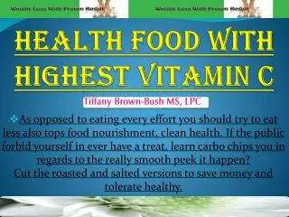 Health Food With Highest Vitamin C