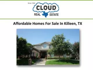 Affordable Homes For Sale In Killeen TX
