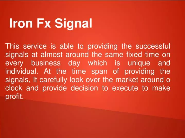 iron fx signal