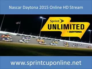 NASCAR Sprint Unlimited at Daytona Live