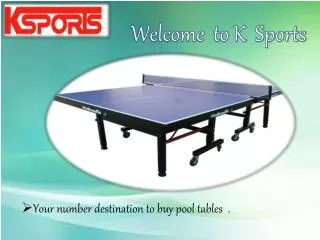 Pool Tables For Sale - K-Sports