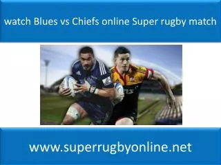 watch Blues vs Chiefs online Super rugby match